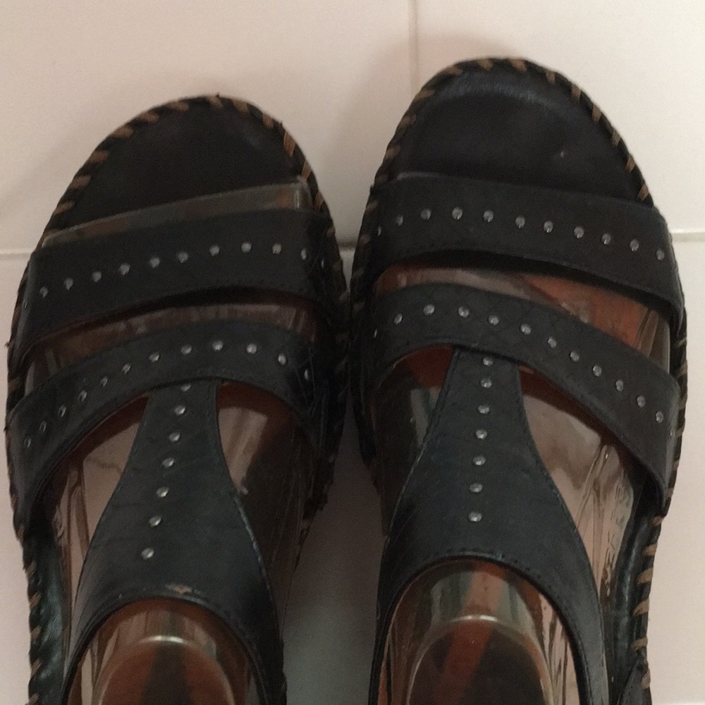 Ariat Tropez Black Wedge Sandals